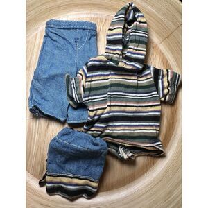 1994 Vintage Mattel Shaving Fun‎ Ken Outfit 3pc Set Shirt Backpack Bag Shorts